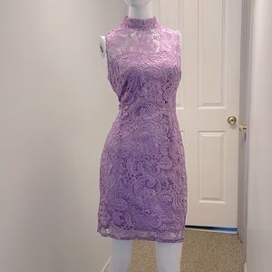 lilac lace dress